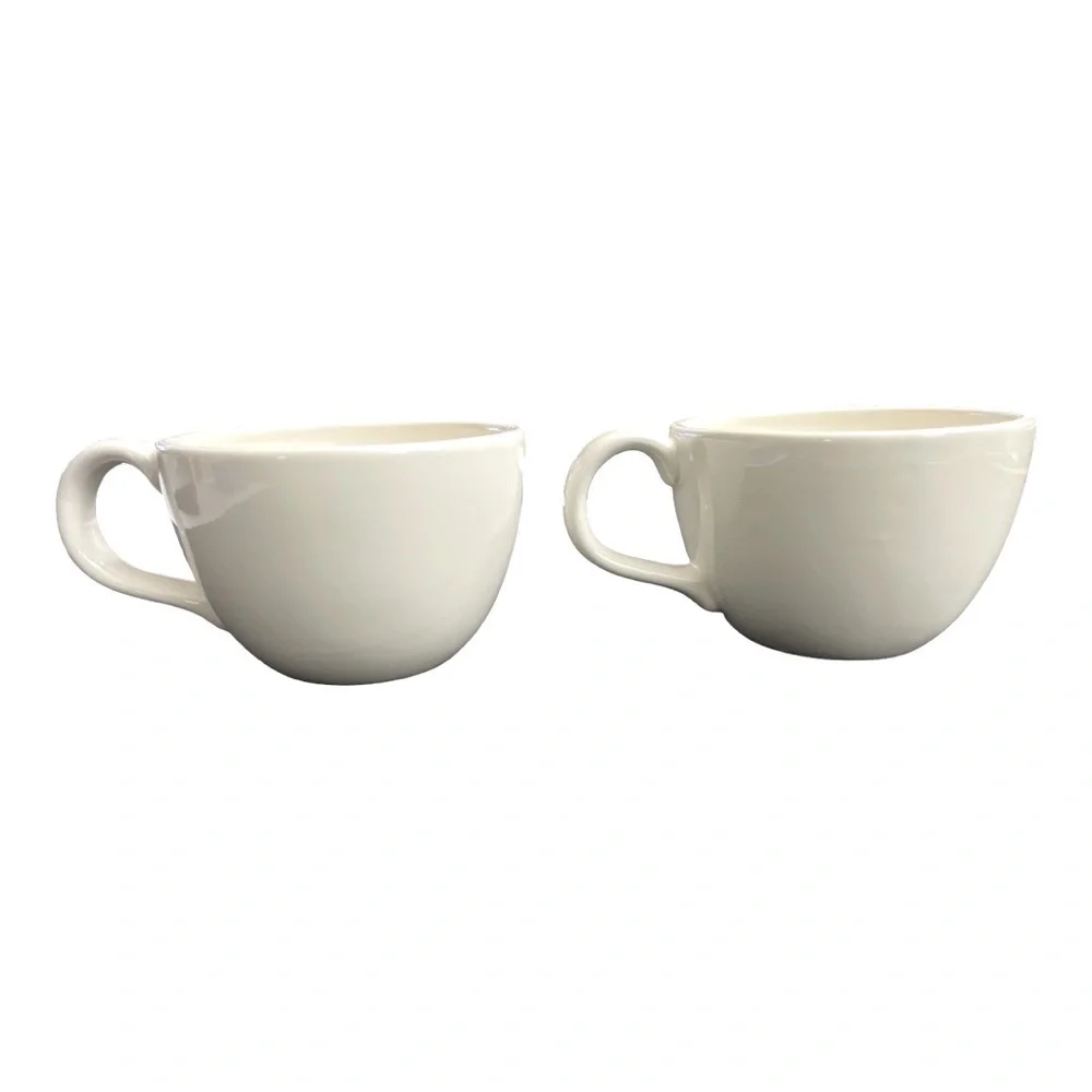 POTTERY BARN Outlet Mocha and Cafe un Lait Cups